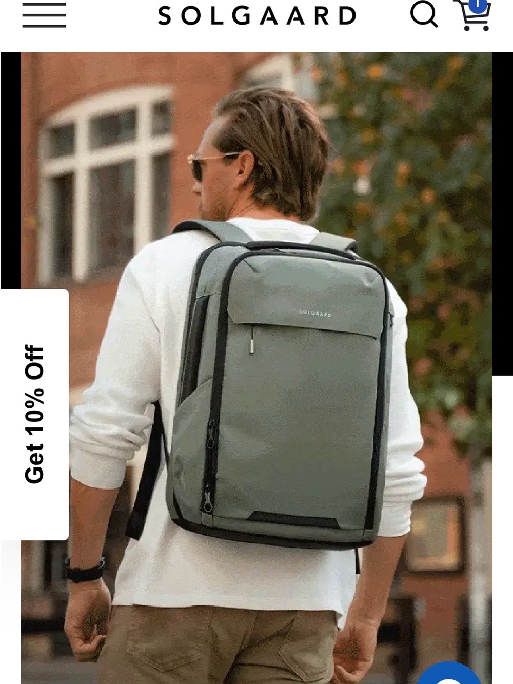 New Green Solgaard Backpack - Sleek Everyday Travel Bag